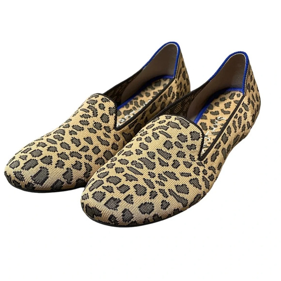Rothy’s The Loafers Retired Mocha Spot Leopard Animal Print Size 10.5 Women’s - Picture 2 of 9